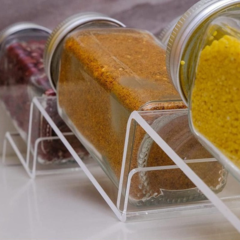 Erweiterbares Acryl-Kräuterregal für die Küche – 1-4 Ebenen, transparent und kratzfest, ideal zur Kräuteraufbewahrung
