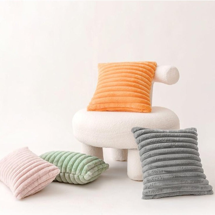 Nube Faux-Kaninchen-Kissenbezug