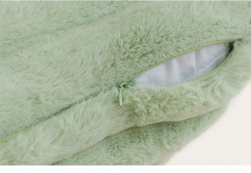 Nube Faux-Kaninchen-Kissenbezug