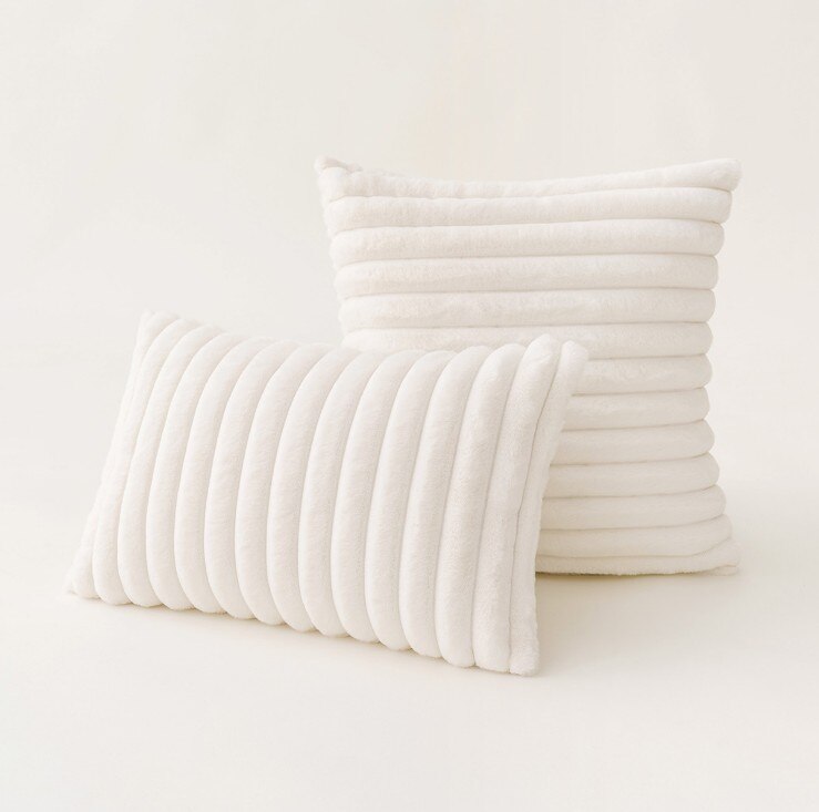 Nube Faux-Kaninchen-Kissenbezug
