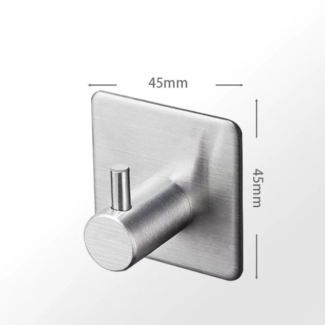 SteelGrip – Selbstklebende Edelstahlhaken für Badezimmer, Küche & mehr