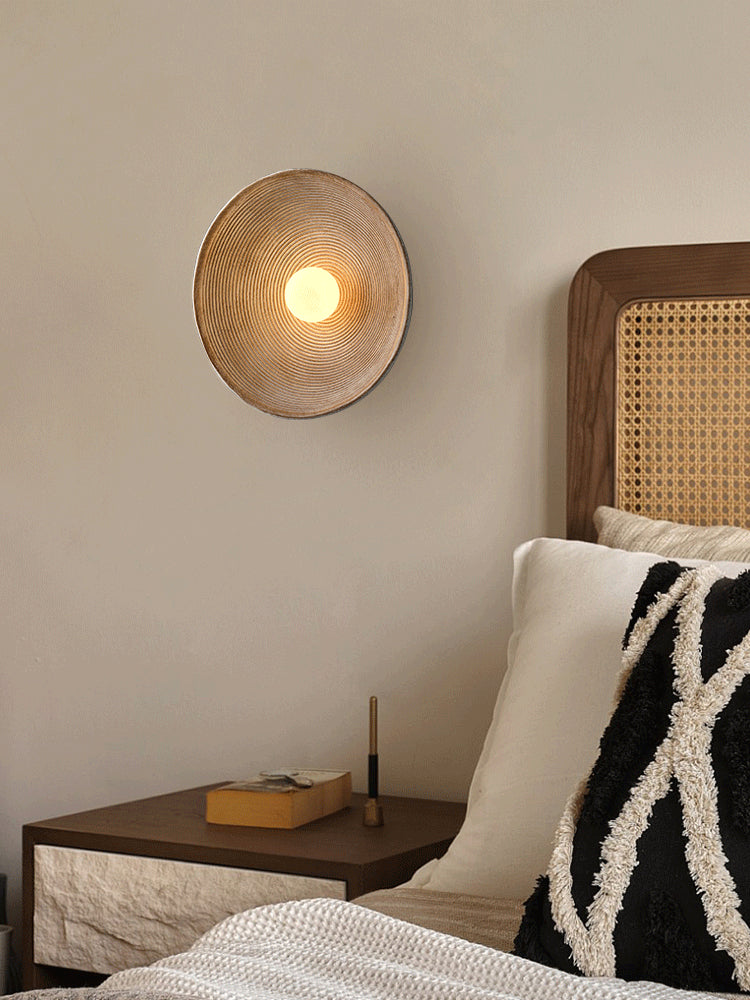 Earth Disc Wandlampe aus Keramik und Glas - Schlussverkauf