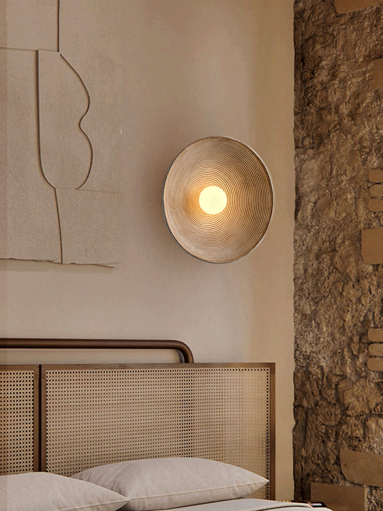 Earth Disc Wandlampe aus Keramik und Glas - Schlussverkauf
