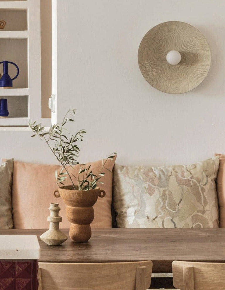 Earth Disc Wandlampe aus Keramik und Glas - Schlussverkauf
