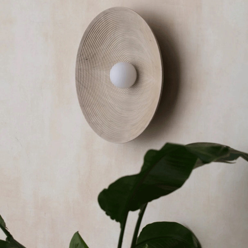 Earth Disc Wandlampe aus Keramik und Glas - Schlussverkauf