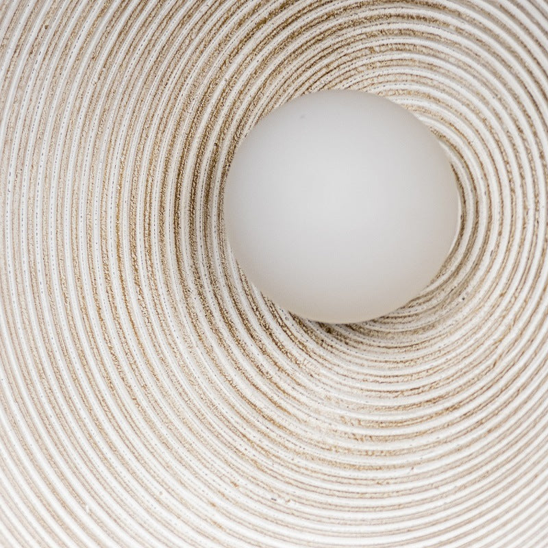 Earth Disc Wandlampe aus Keramik und Glas - Schlussverkauf