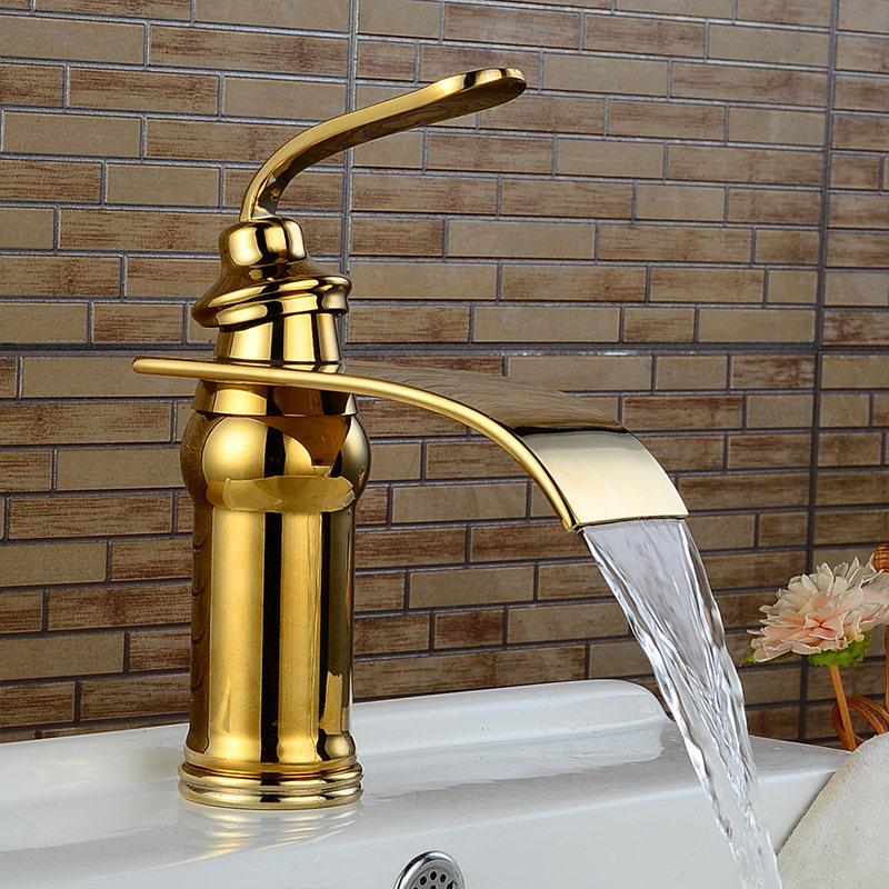 Garduru Vintage Wasserfallarmatur | Badezimmer-Wasserhahn im klassischen Design | Hochwertige Verarbeitung | Stilsichere Eleganz