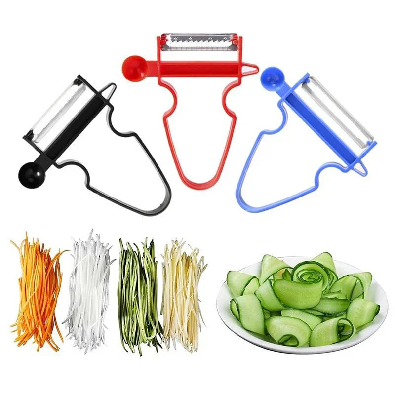 3-in-1 Gemüseschäler Set – Multifunktionales Küchengerät