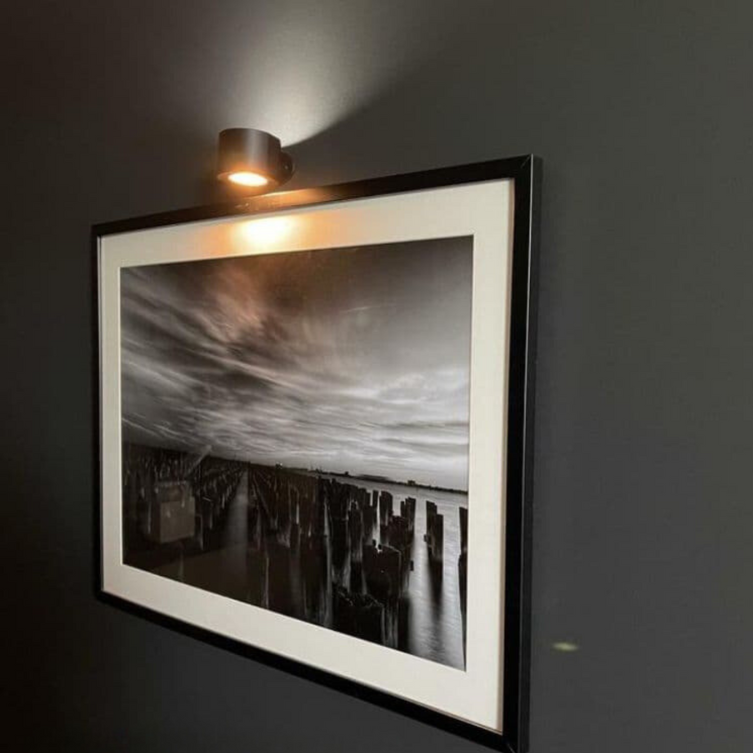 Drahtlose LED-Wandlampe - 360-Grad-Bewegung Lesewandlampe für Schlafzimmer, Wohnzimmer, Studio