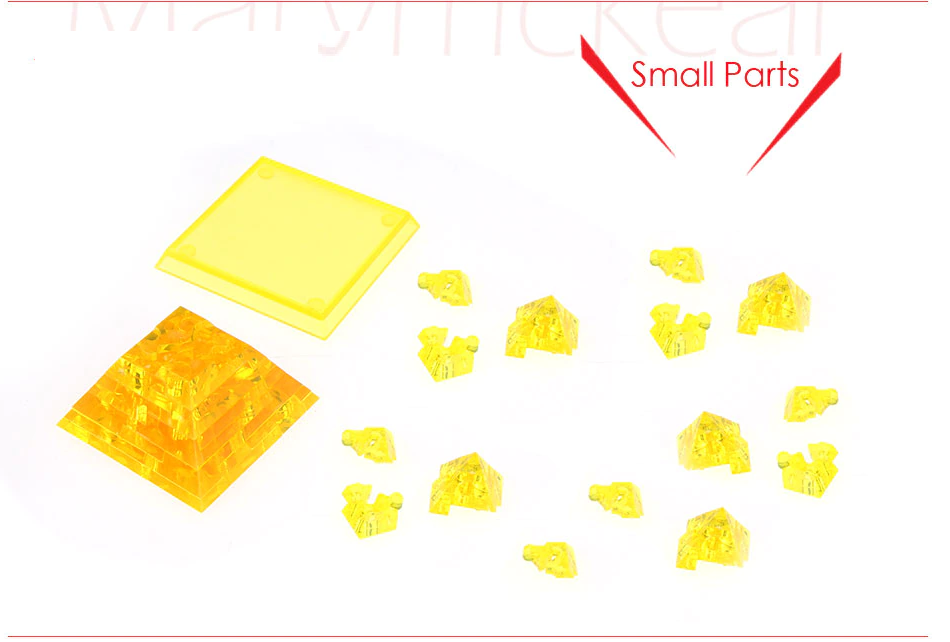 3D Kristallpuzzle Pyramide