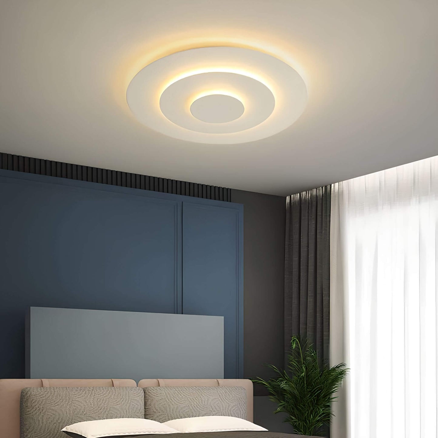 Garduru - Modern Nordisch Runde LED Deckenleuchte Weiß