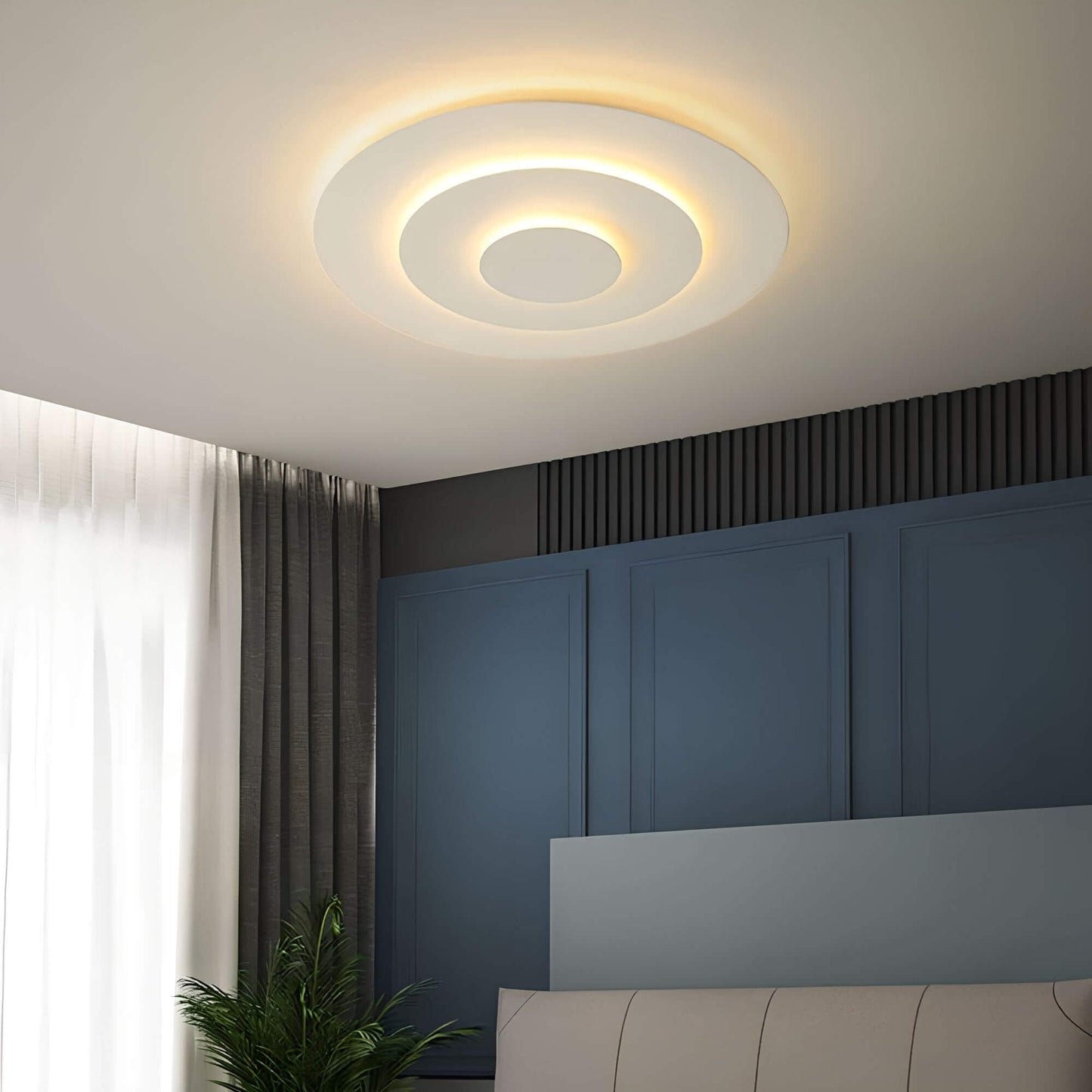 Garduru - Modern Nordisch Runde LED Deckenleuchte Weiß