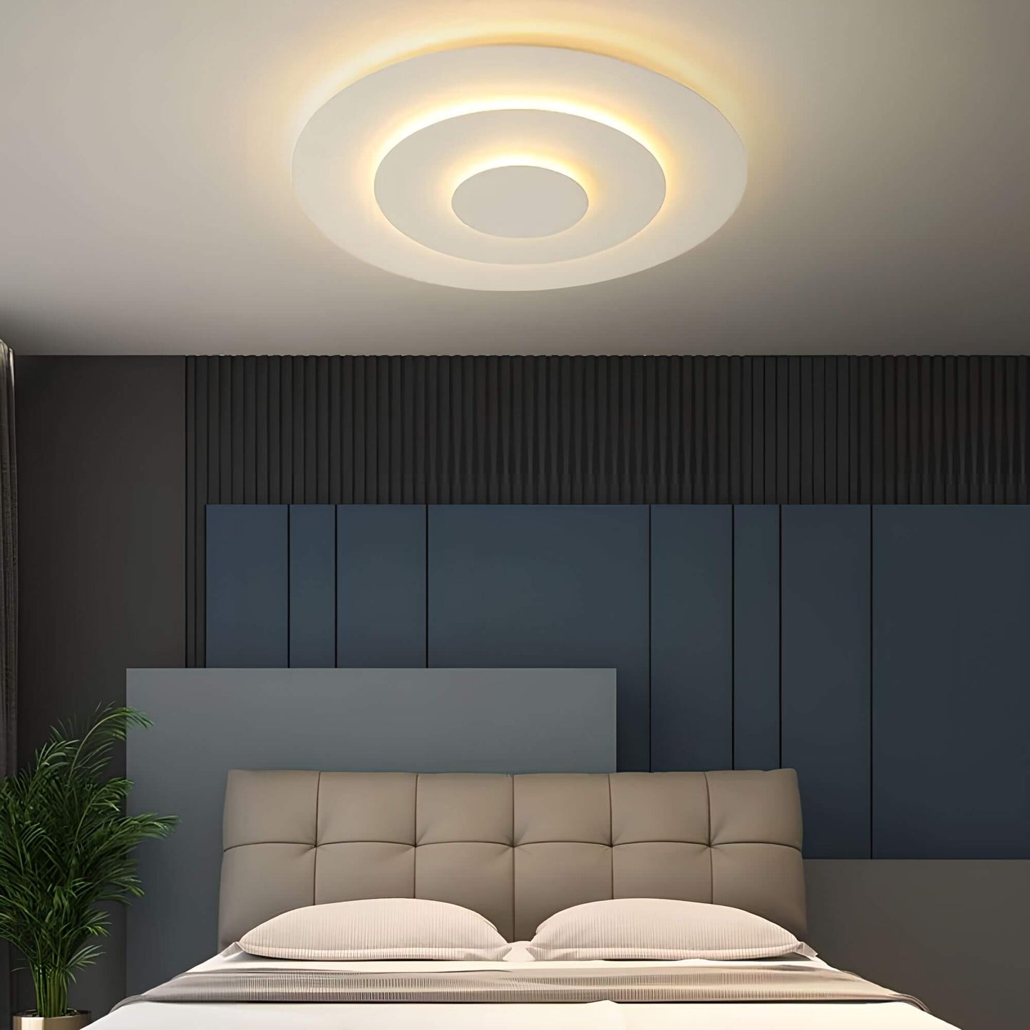 Garduru - Modern Nordisch Runde LED Deckenleuchte Weiß
