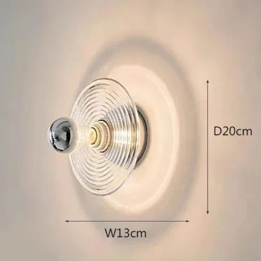 Vintage LED Wandleuchte aus Glas – Nostalgischer Charme mit modernem Design