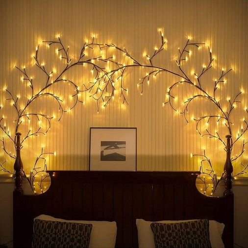 LED-Lichterkette in Weinrebenform - Flexible dekorative Beleuchtung für Innen und Außen