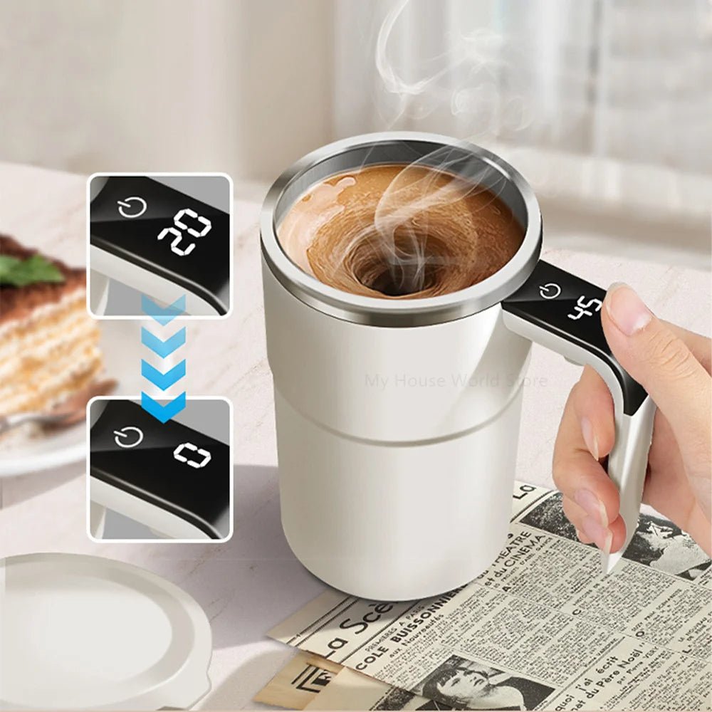 Kaffeetasse Selbstrührend mit Temperaturanzeige