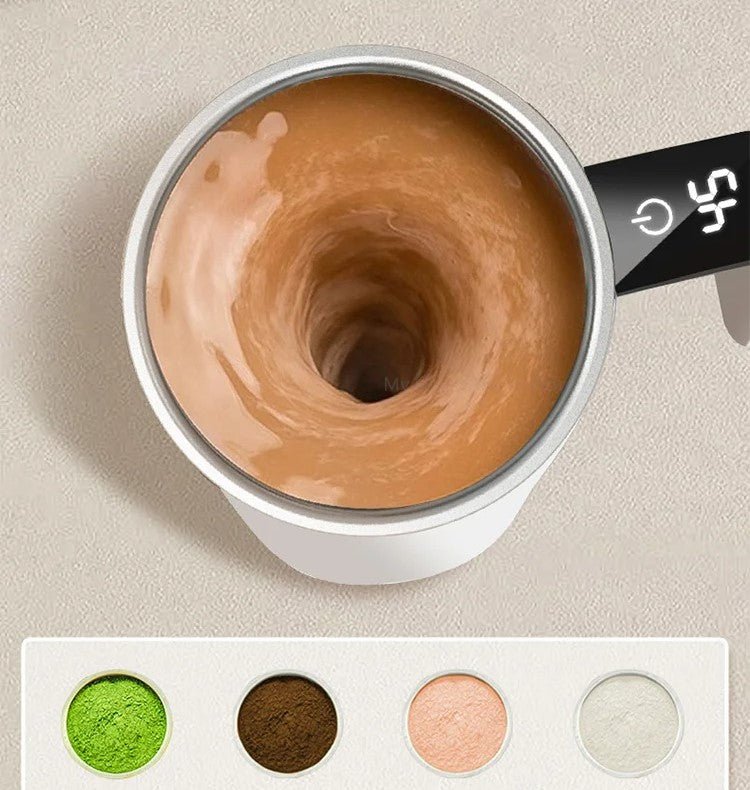 Kaffeetasse Selbstrührend mit Temperaturanzeige