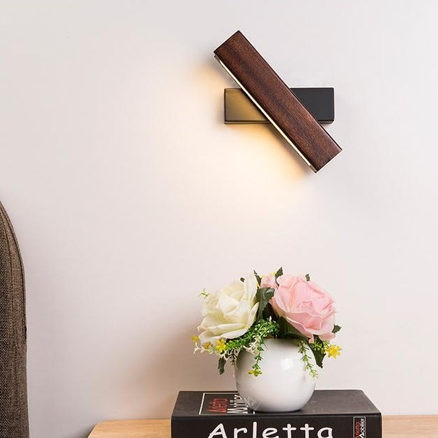Wandlampe LED aus Holz und Metall - Modernes und Elegantes Licht für Innenräume