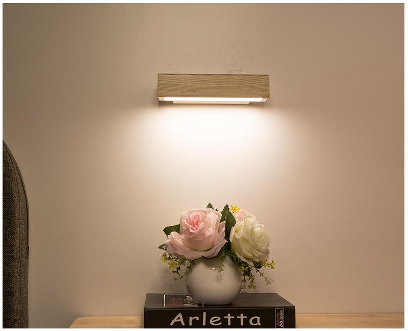 Wandlampe LED aus Holz und Metall - Modernes und Elegantes Licht für Innenräume