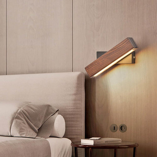 Wandlampe LED aus Holz und Metall - Modernes und Elegantes Licht für Innenräume