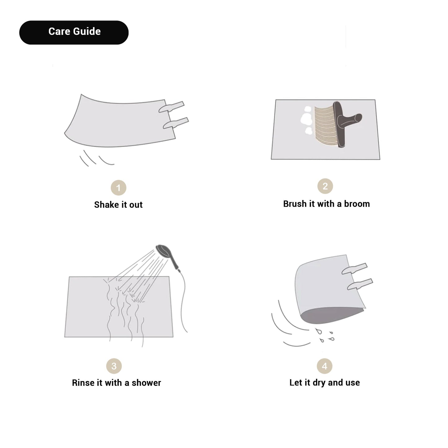 NordicFlow – Luxuriöse Handgemachte Badematte mit Abstraktem Design für Stilvolle Badezimmer