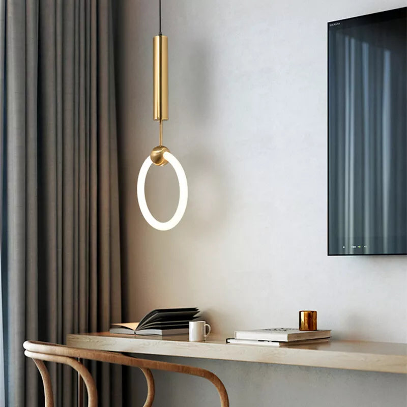 LED-Hängelampe Nordic Simple - Minimalistische Metalllampe für Küche, Esszimmer und Büro