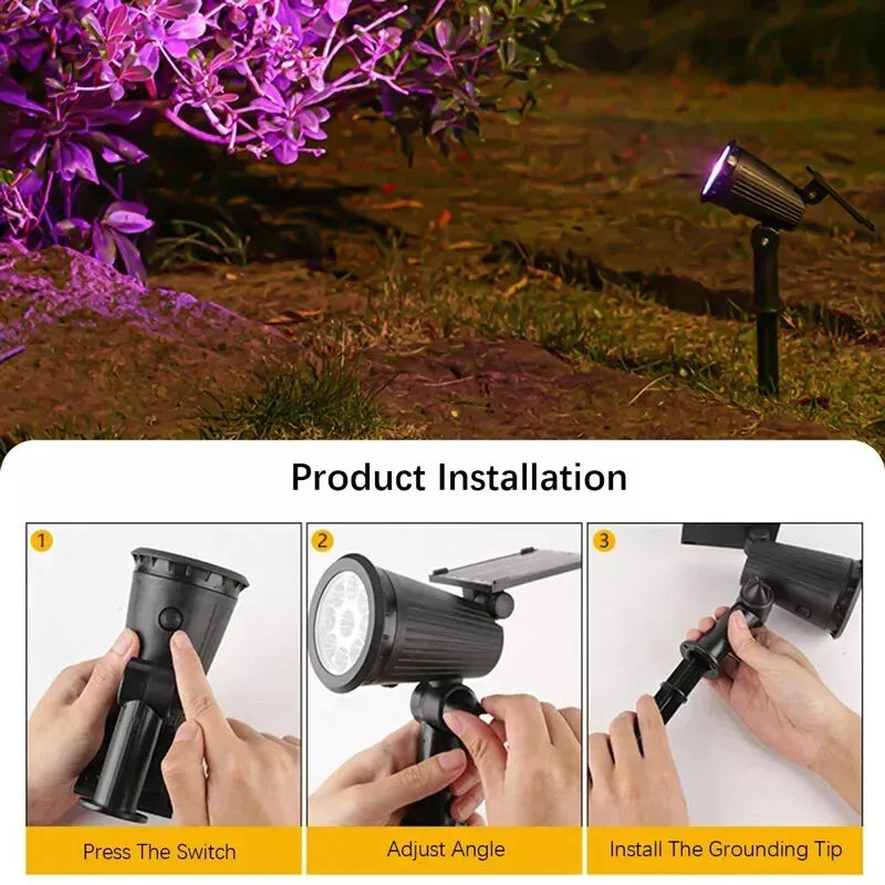 LED Solar Spotlight Lichter für den Garten