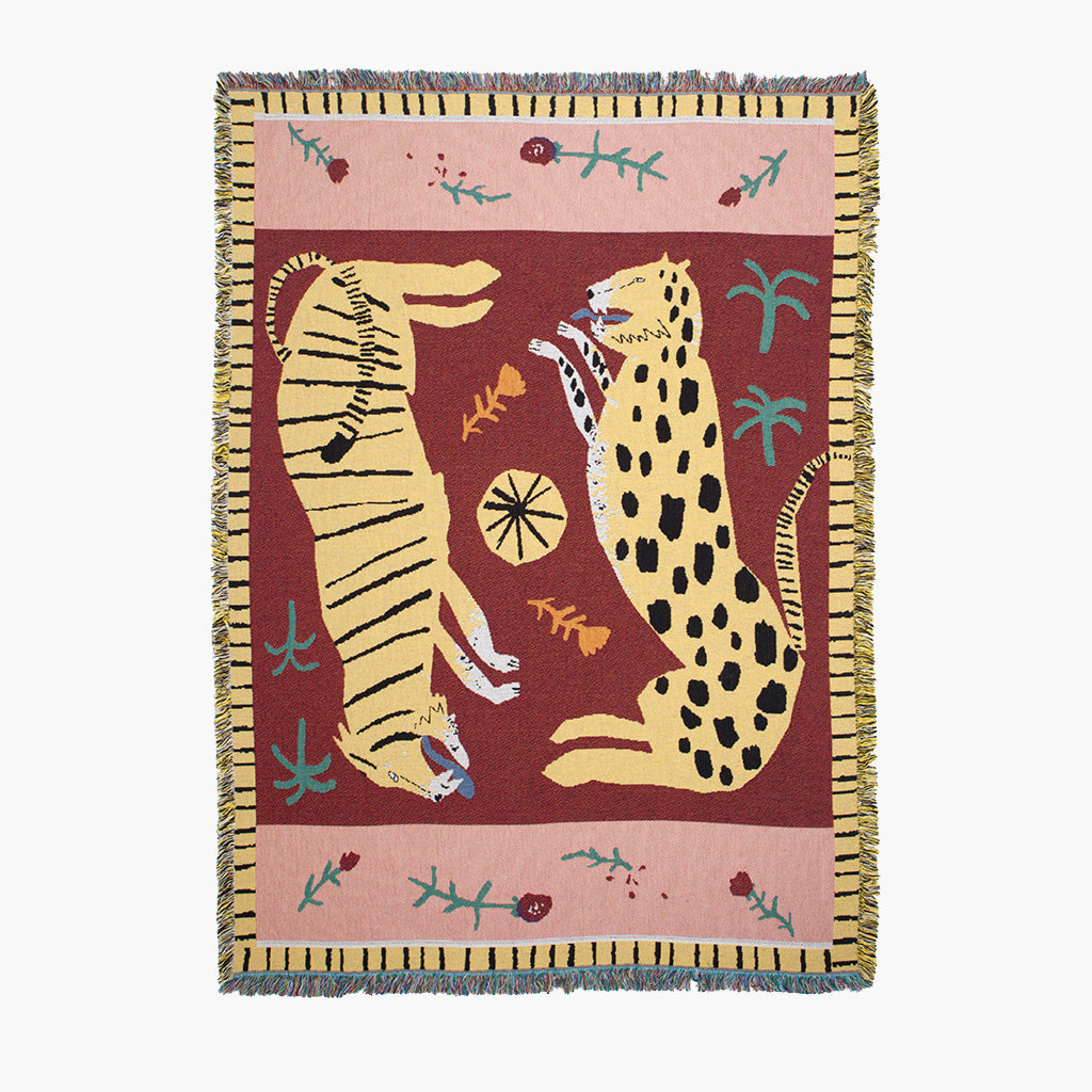 Garduru Wild Leopard & Tiger Decke