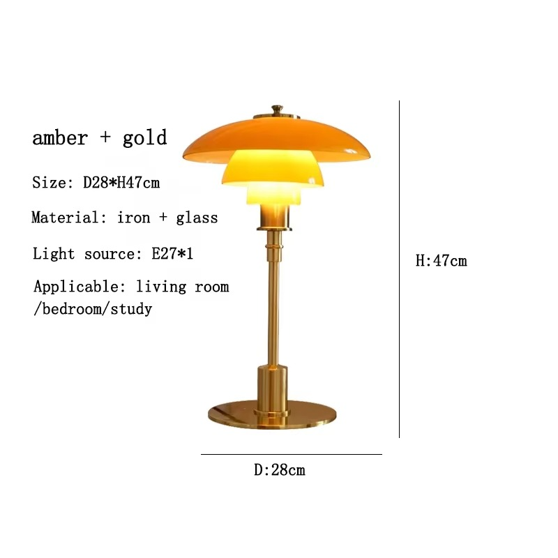 Tischlampe Glas LED Modern Messing Licht