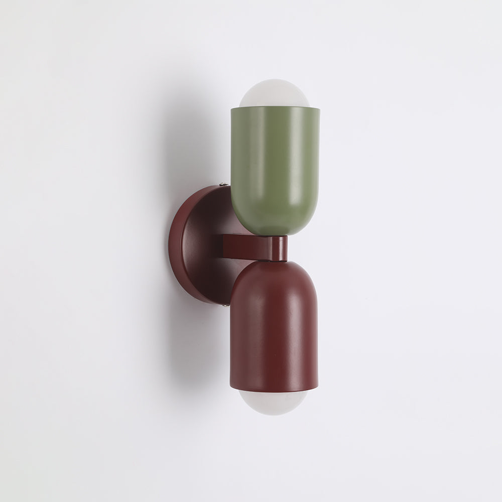 Morandi Moderne LED-Wandleuchte 2-flammig Schwarz Innen/Flur Metall