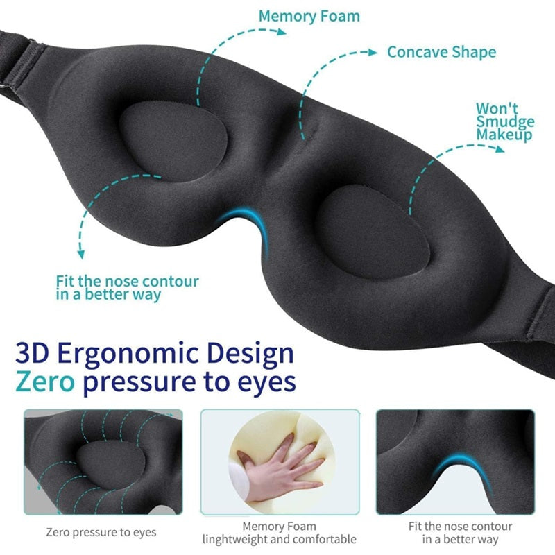 3D Blackout Schlafmaske