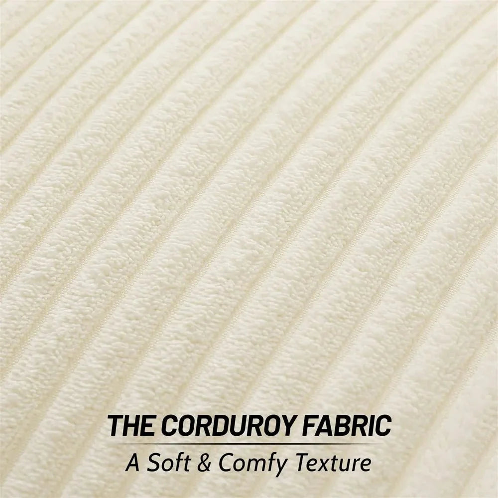 Weicher flauschiger Corduroy Kissenbezug