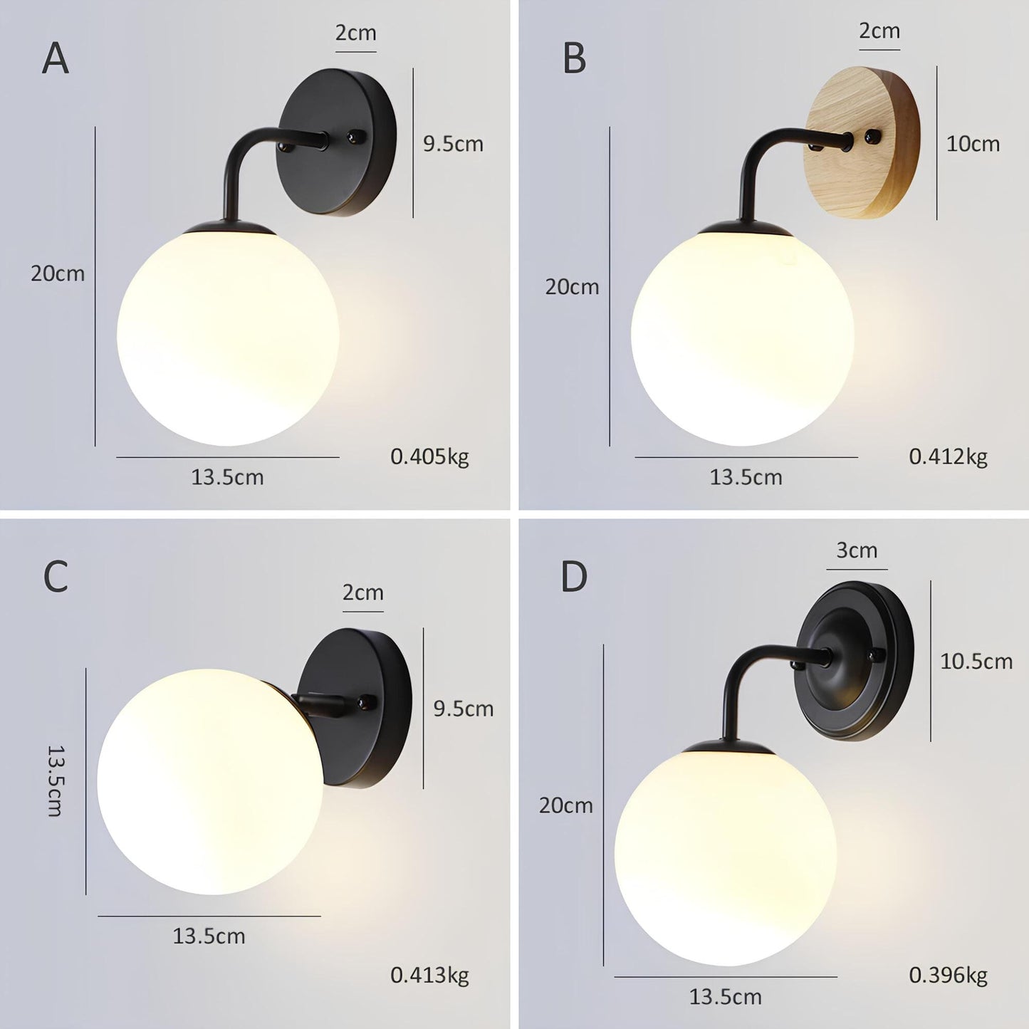 LED Wandleuchte für minimalistisches Wohndekor und stilvolle Atmosphäre