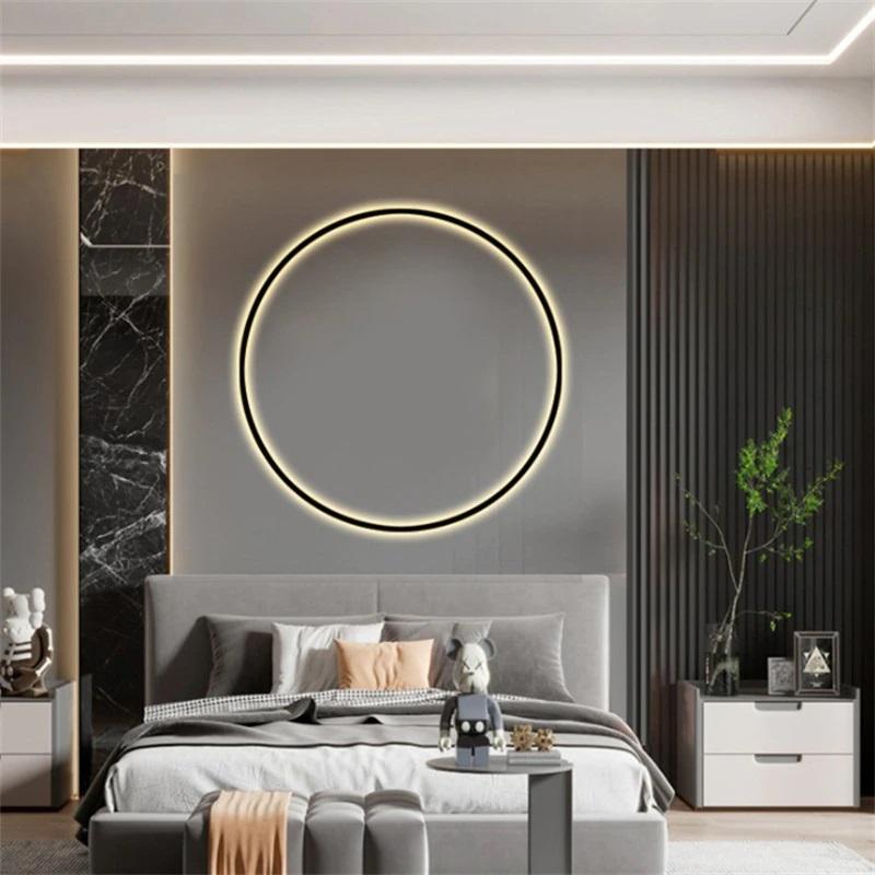 Garduru minimalistische Ring-LED-Wandlampe Luna - Luke