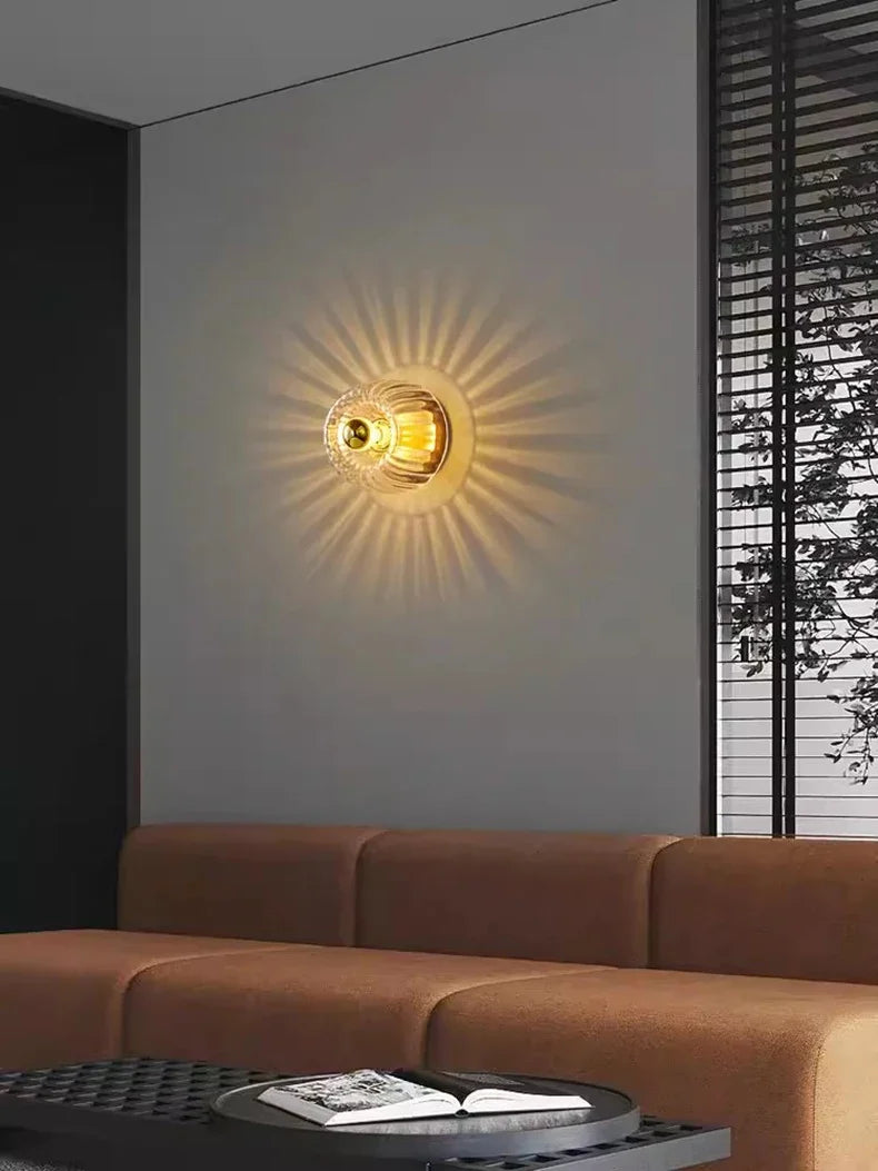 Glas Wandlampe Nordic Stil Innenlampe