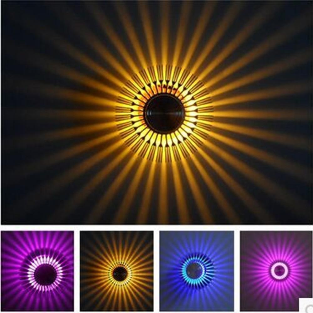 Sonnenstrahlen Schatten werfen dekorative Wandlampe
