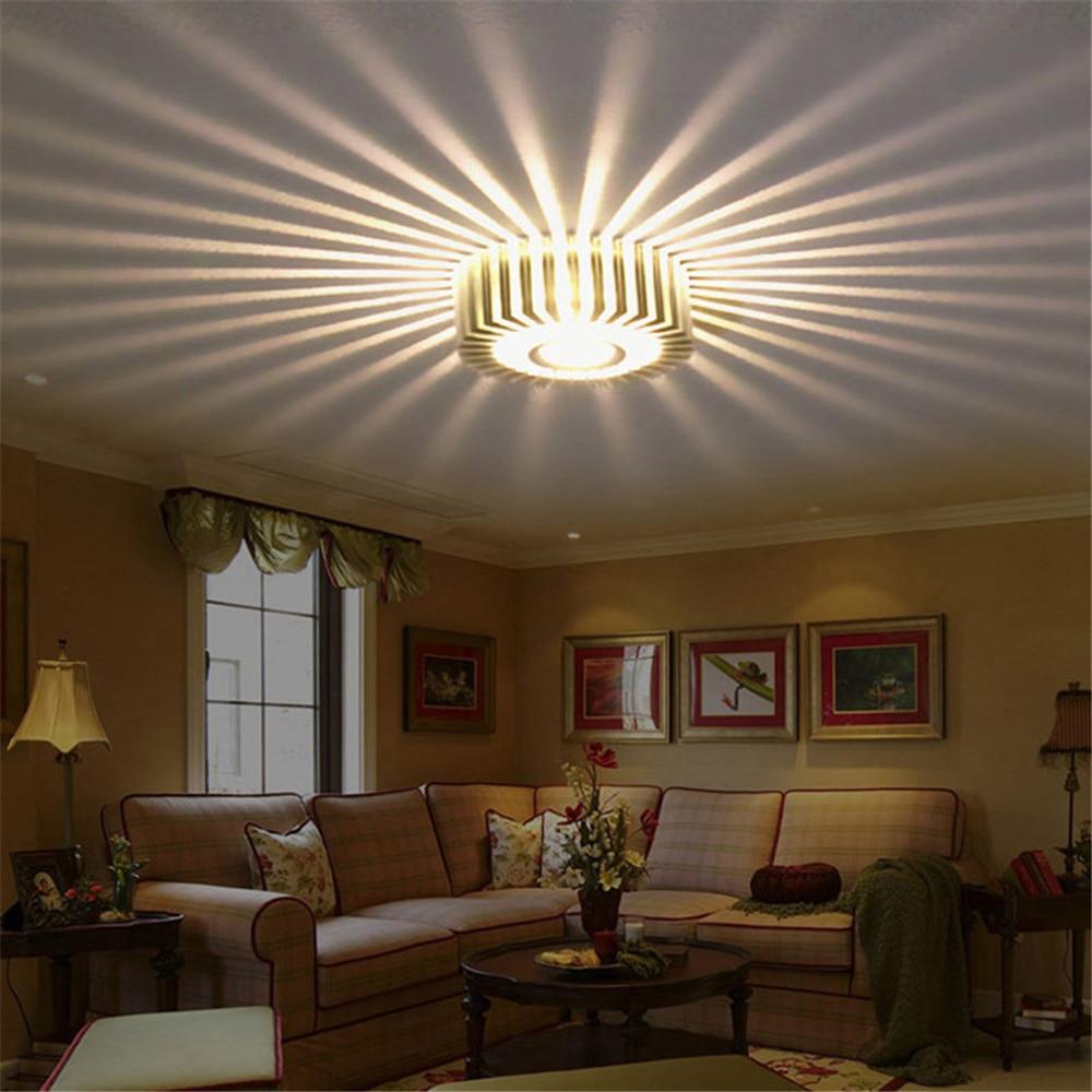Sonnenstrahlen Schatten werfen dekorative Wandlampe