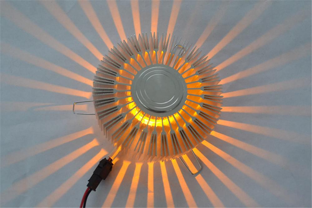 Sonnenstrahlen Schatten werfen dekorative Wandlampe