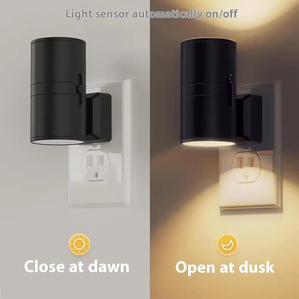 Garduru LED Wandleuchte – Elegante Plug-In-Beleuchtung mit Automatik- und Dauerbetrieb