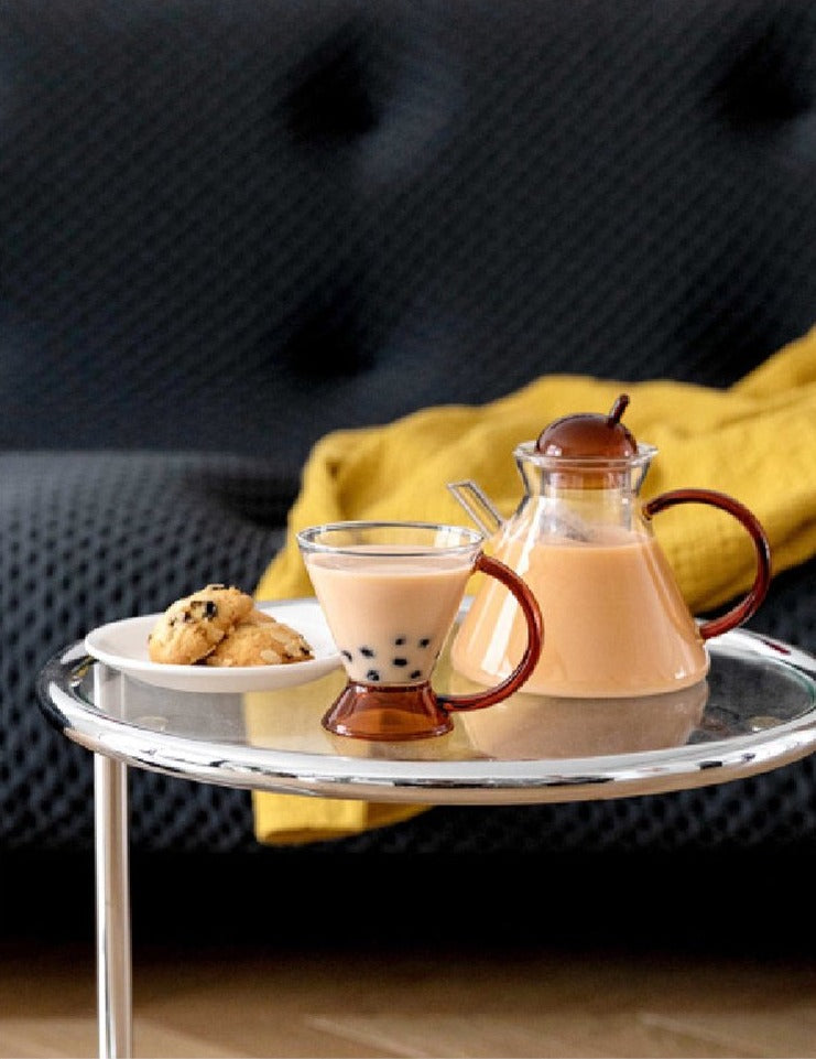 3-teilige Glas-Teekannen-Set