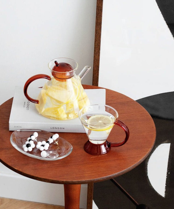 3-teilige Glas-Teekannen-Set