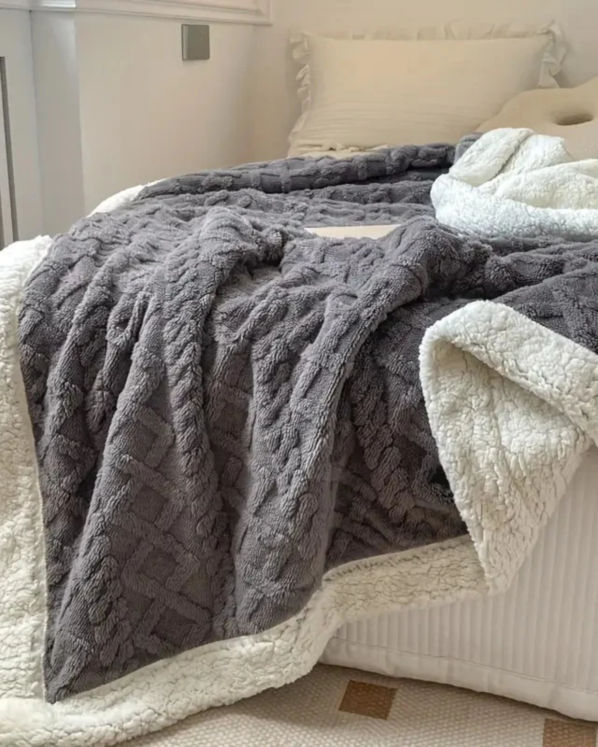 Wunderschönes Zuhause – Luxuriöse Kuscheldecke mit samtweicher Textur für ultimativen Komfort