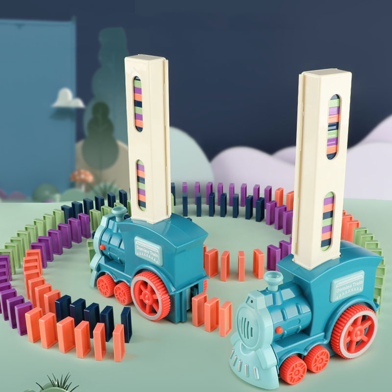 Domino Express Zug Abenteuer Set - Der automatische Domino-Legezug