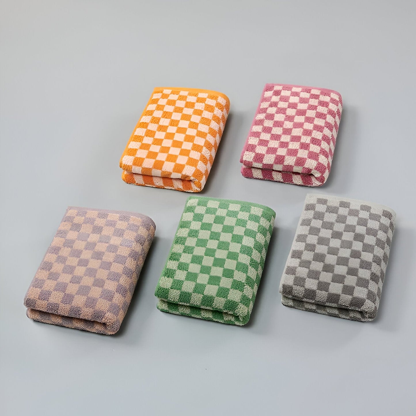 Zwei Stück weiche Baumwoll-Jacquard-Design-Handtücher