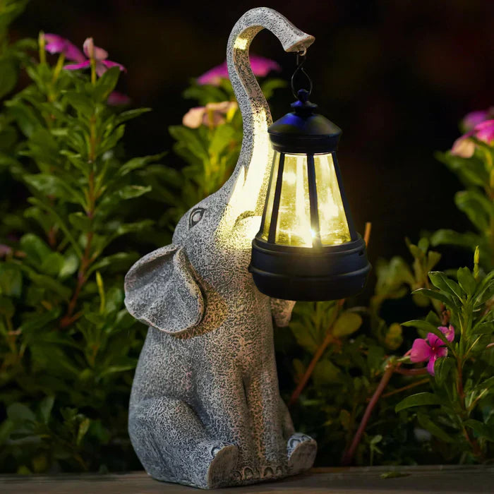 Garduru mit Elefant auf Solarbatterie - Elle Lampe