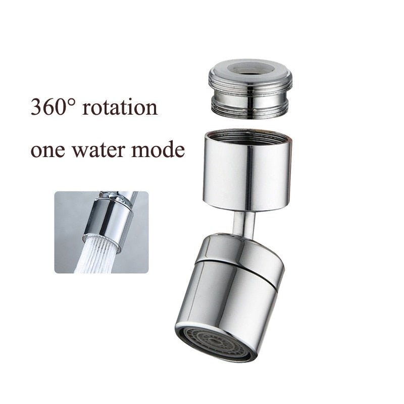 Royallure 720° Universal Anti-Splash Wasserhahnfilter mit Dual-Drehknöpfen und Vier-Schichten-Reinigung