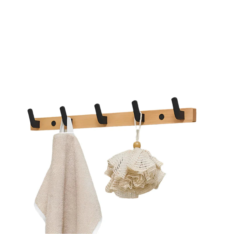 Aluminium Holz Wand Handtuchhaken Badezimmer Hardware Kleiderregal