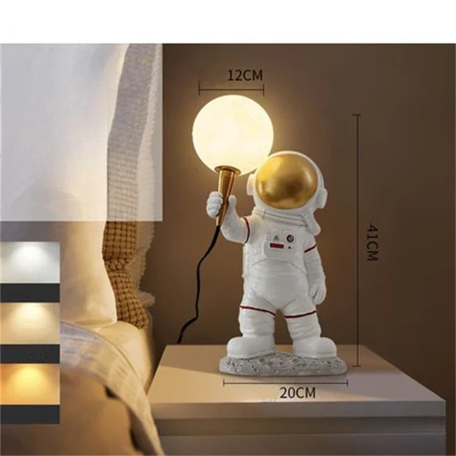 Astronaut Tisch Lampe LED kinderzimmer Beleuchtung schlafzimmer nacht wohnzimmer