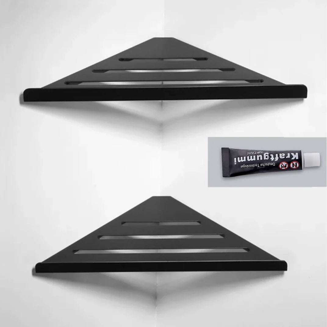 1-3 Schicht Aluminium Eckenorganisator Regal Badezimmer Aufbewahrungsregal