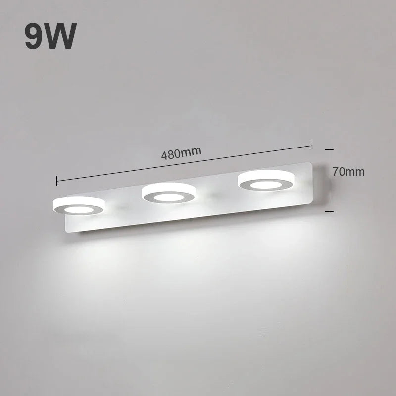 1-4 Köpfe Aluminium Badezimmer LED Vanity Licht Wandlampe Spiegel Licht